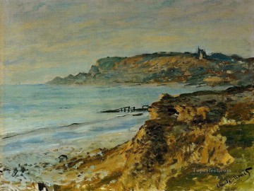 ビーチ Painting - サント・ドレッセ・クロード・モネ・ビーチの崖